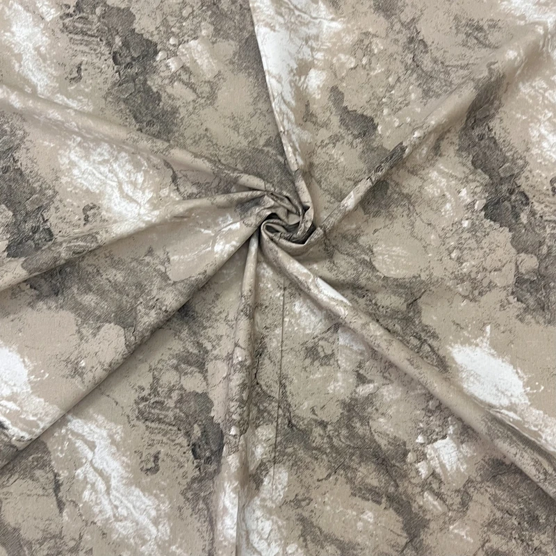 پارچه ملحفه عرض 2 متر مدل نساجی ماهور طرح سنگ آمیتیس  رنگ قهوه‌ای