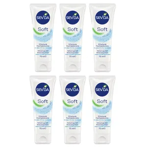 کرم مرطوب کننده سودا مدل Soft حجم 75 میلی لیتر مجموعه 6 عددی