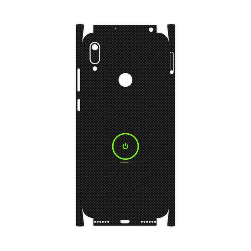 برچسب پوششی ماهوت مدل Minimal Power Button-FullSkin مناسب برای گوشی موبایل هوآوی Y6 Prime 2019