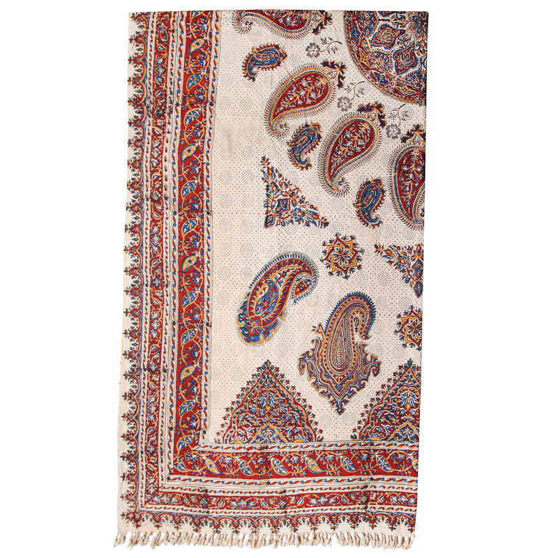 سفره قلمکار گالری مثالین کد 301005 سایز 160 × 240 سانتی متر