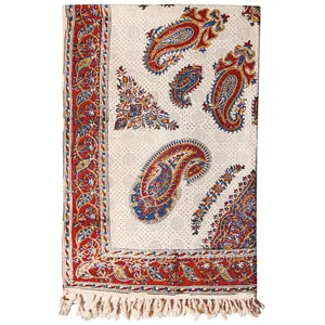 سفره قلمکار گالری مثالین کد 301006 سایز 100 × 150 سانتی متر