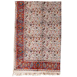 سفره قلمکار گالری مثالین کد 301007 سایز 100 × 150 سانتی متر