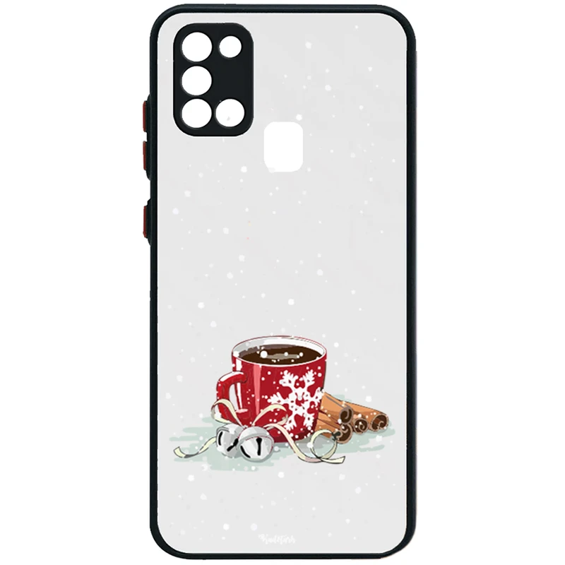 کاور مدل Snow Coffee Black Bumper مناسب برای گوشی موبایل سامسونگ Galaxy A21s