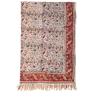سفره قلمکار گالری مثالین کد 301008 سایز 100 × 150 سانتی متر