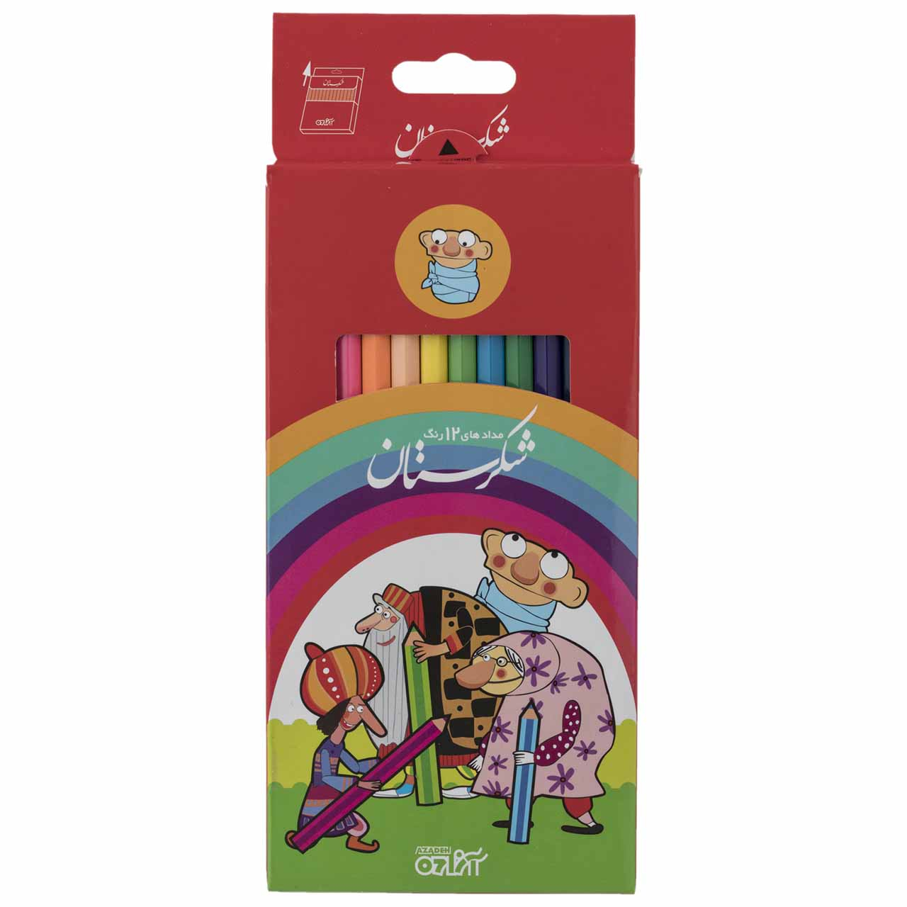 مداد رنگی 12 رنگ شکرستان مدل 301