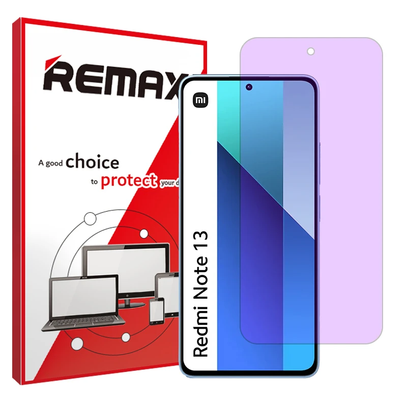 محافظ صفحه نمایش فیلتر بنفش ریمکس مدل Eye Care مناسب برای گوشی موبایل شیائومی Redmi Note 13 4G