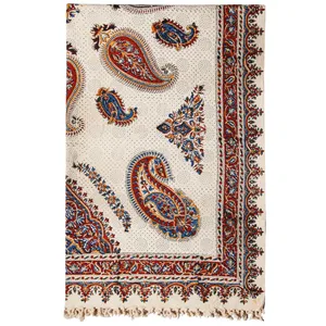سفره قلمکار گالری مثالین کد 301015 سایز 100 × 150 سانتی متر