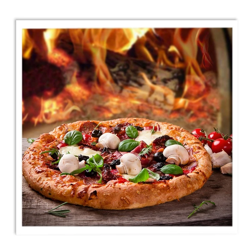 تابلو نوری بکلیت طرح فست فود پیتزا مدل W-S1062