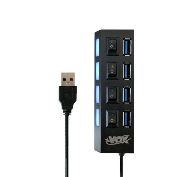 هاب 4 پورت USB2.0 اکس وکس مدل x-816