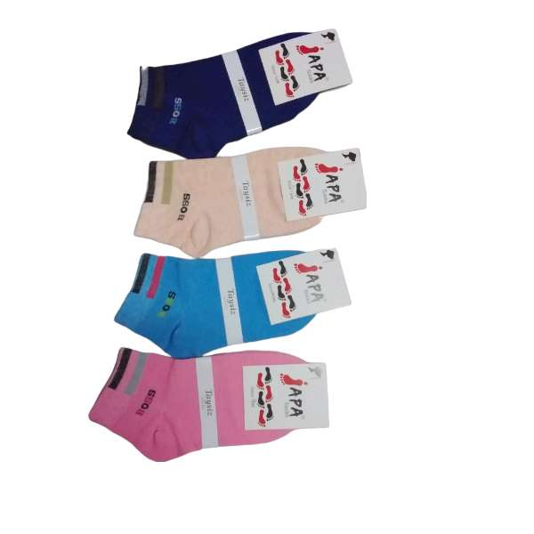 جوراب دخترانه مدل MU_T3 BOSS بسته 4 عددی