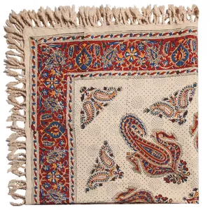 سفره قلمکار گالری مثالین کد 301020 سایز 100 × 100 سانتی متر