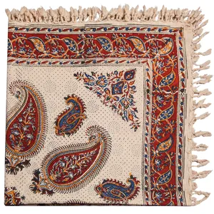 سفره قلمکار گالری مثالین کد 301021 سایز 100 × 100 سانتی متر