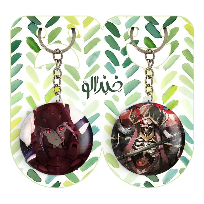 جاکلیدی خندالو مدل شالتر انیمه اورلرد کد 1835218344 مجموعه 2 عددی