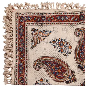 سفره قلمکار گالری مثالین کد 301023 سایز 80 × 80 سانتی متر