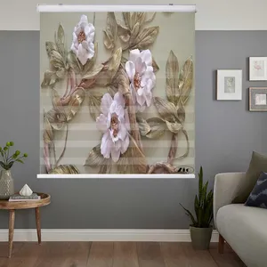 پرده زبرا زیو کد 3D1345 سایز 150x150 سانتی متر