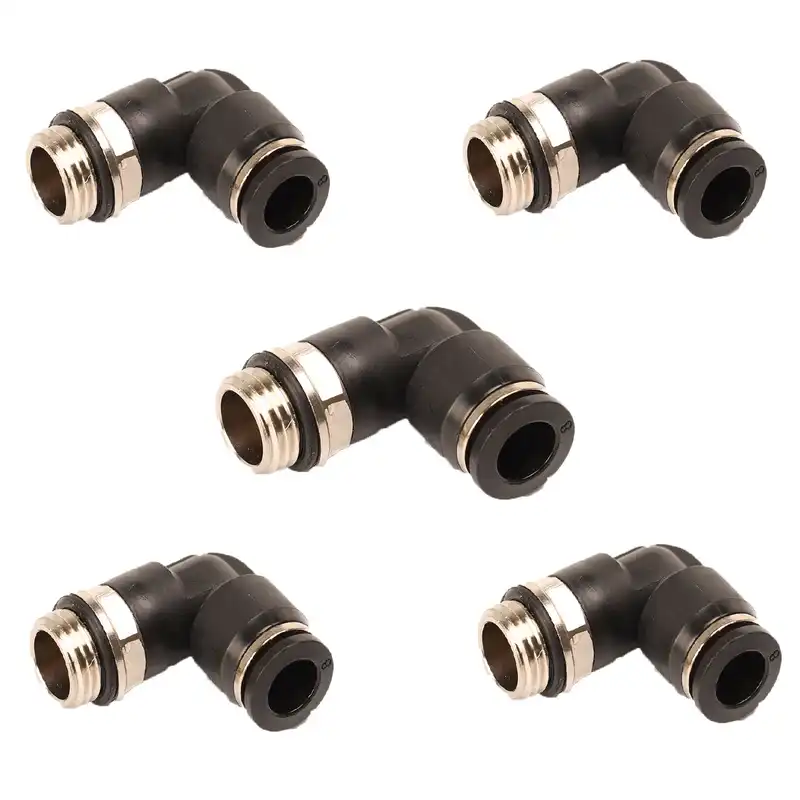 اتصال زانویی پنوماتیک مدل PL1/4-8 بسته 5 عددی