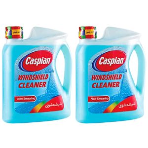 محلول شیشه شوی خودرو کاسپین مدل Non-Smearing حجم 4 لیتر بسته 2 عددی