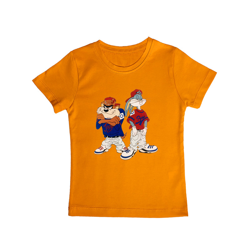 تی شرت آستین کوتاه پسرانه مدل bugs bunny &amp; Tasmanian Og020