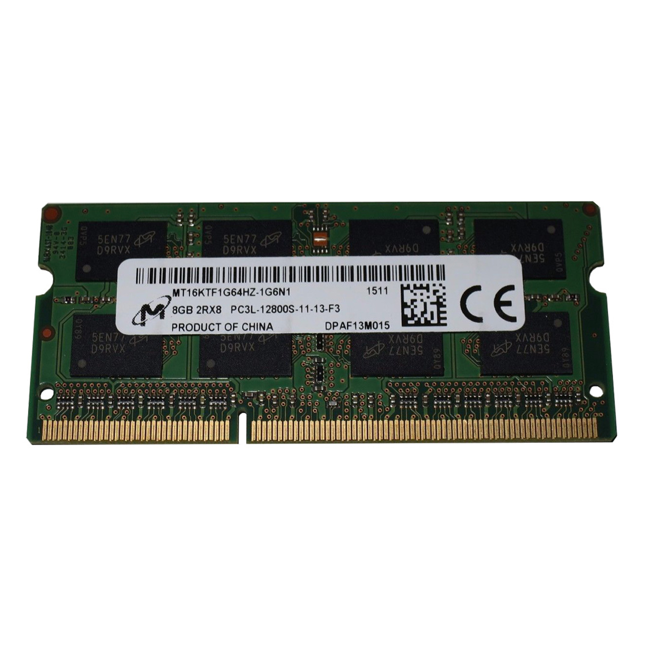 رم لپ تاپ میکرون مدل 1600 DDR3L PC3L 12800S MHz ظرفیت 8 گیگابایت