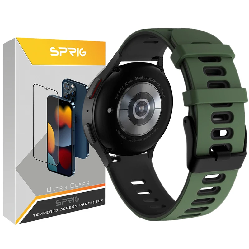 بند اسپریگ مدل Dual color Hike مناسب برای ساعت هوشمند سامسونگ Galaxy Watch 5 40mm / Watch 5 44mm / Watch 5 pro 45mm