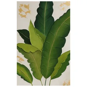 تابلو نقاشی اکریلیک مدل برگ موز