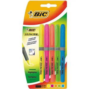ماژیک علامت گذار بیک مدل Brite Liner Grip 5 Colors