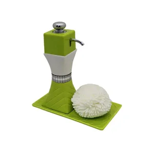 پمپ مایع ظرفشویی آتریسا به همراه اسکاچ مدل Green Cube