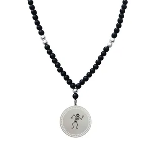 گردنبند مردانه ترمه ۱ مدل اسکلت کد OXS1095