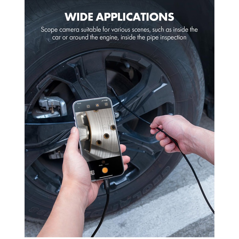 دوربین شلنگی مدل ضدآب 10M LED HW NEW 2024