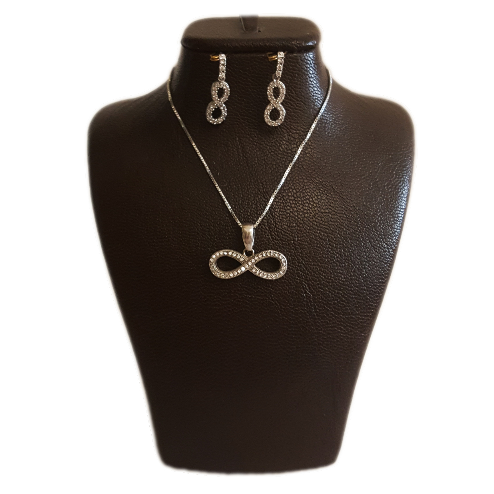 نیم ست نقره زنانه مدل AVN_N076