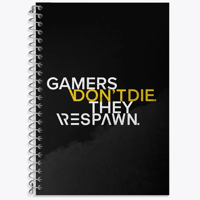 دفتر زبان 50 برگ خندالو مدل دو خط طرح گیمر کد F2405