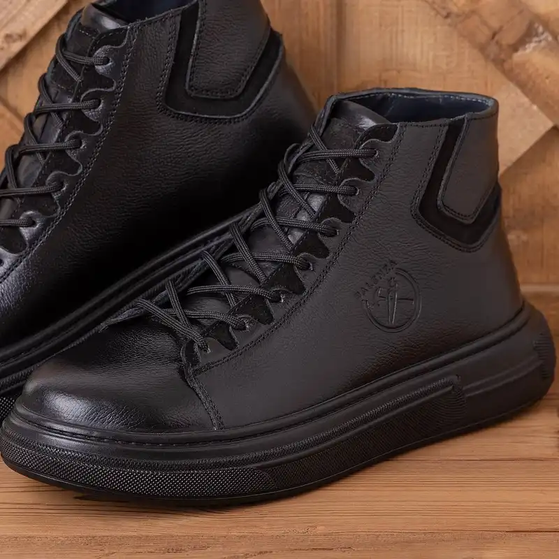 نیم بوت مردانه مدل چرم طبیعی بالنزا  کد m-980