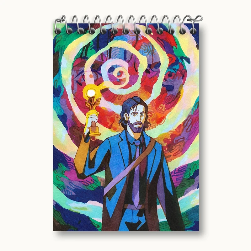 دفتر یادداشت 50 برگ خندالو مدل بازی آلن ویک (Alan Wake) کد 31318