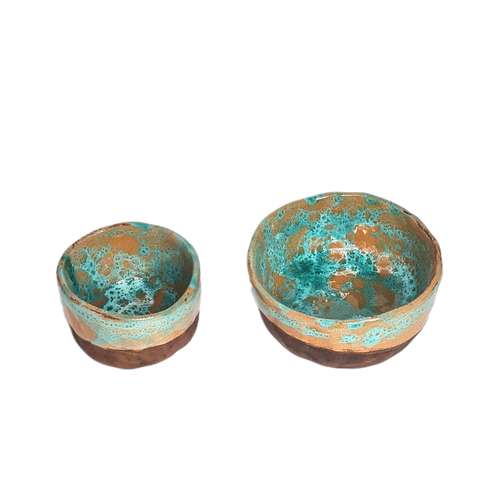  کاسه سفالی مدل دریا کد 13 بسته 2 عددی