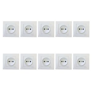 پریز برق محافظ دار دلند مدل آسا بسته 10 عددی