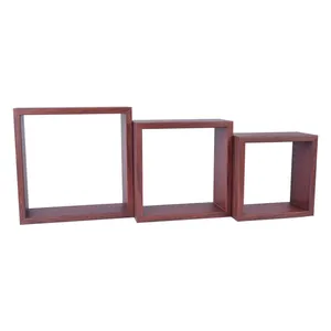طبقه دیواری دکورآسان مدل Box-Mor-L مجموعه 3 عددی