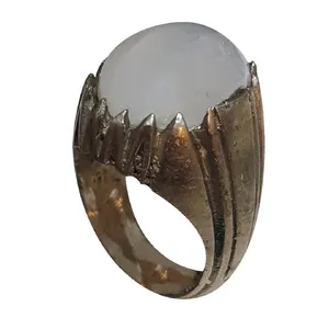 انگشتر نقره مردانه مدل دُر نجف DN213220