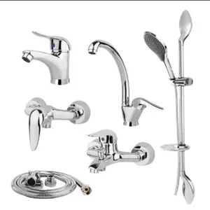 سری شیرآلات وزرا مدل هیوا کد xt 45 مجموعه 6 عددی