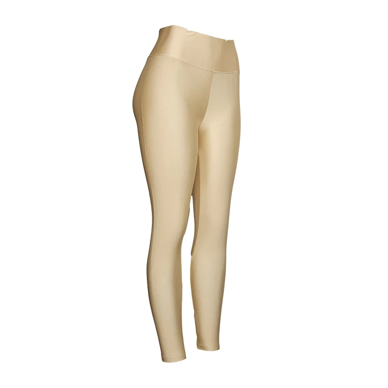 عکس شماره 3 : لگینگ زنانه رویین تن مدل براق کرم