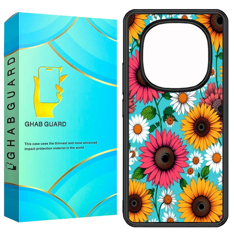 کاور قاب گارد طرح گل گلی مدل GN14P مناسب برای گوشی موبایل شیائومی Redmi Note 14 Pro 5G / Note 14 Pro Plus 5G