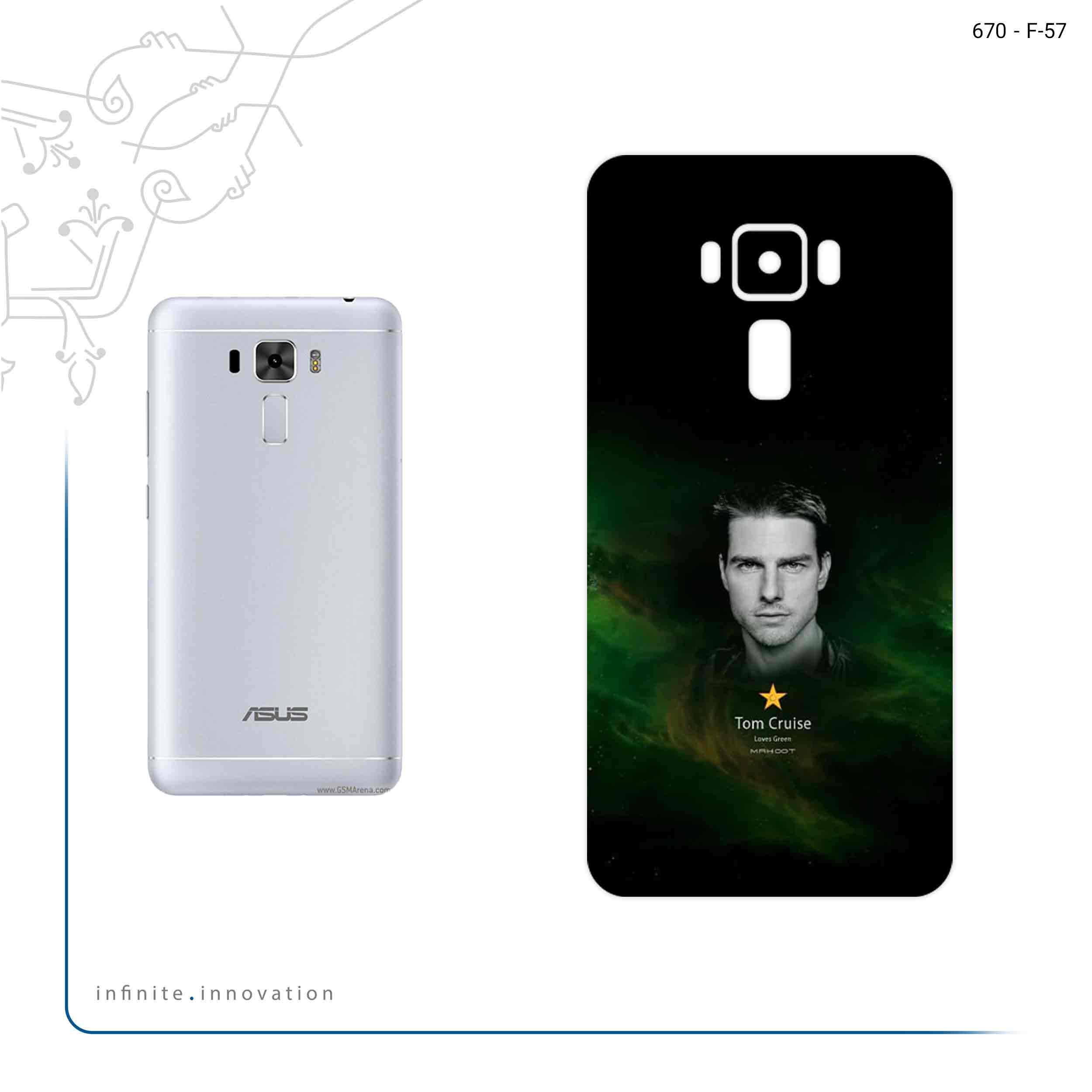 برچسب پوششی ماهوت مدل Tom Cruise مناسب برای گوشی موبایل ایسوس Zenfone 3 Laser ZC551KL