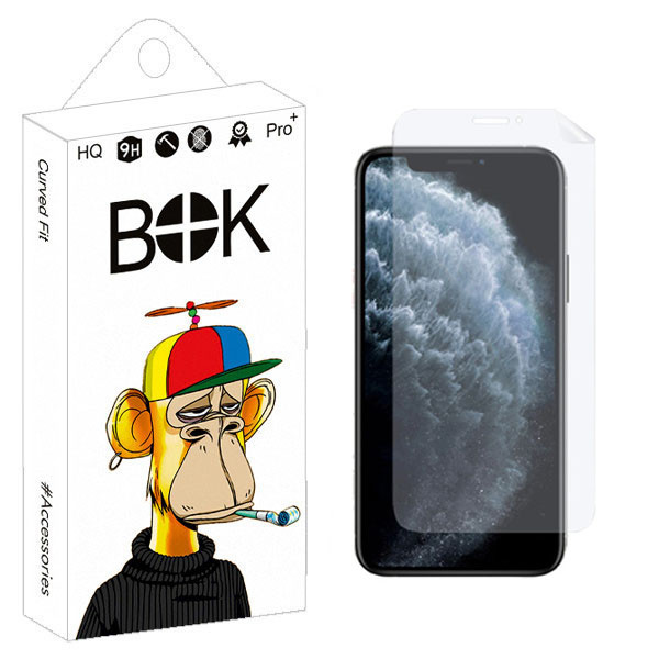محافظ صفحه نمایش موبایل بوک مدل HK+ مناسب برای گوشی موبایل اپل IPHONE 11