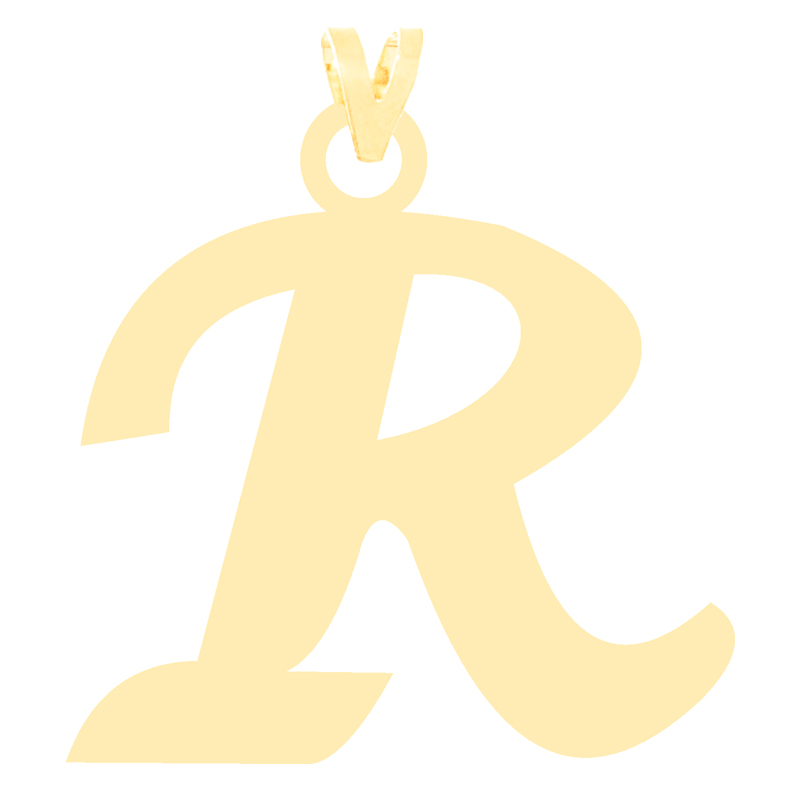 آویز گردنبند طلا 18 عیار زنانه کرابو طرح حرف R مدل Kr3637
