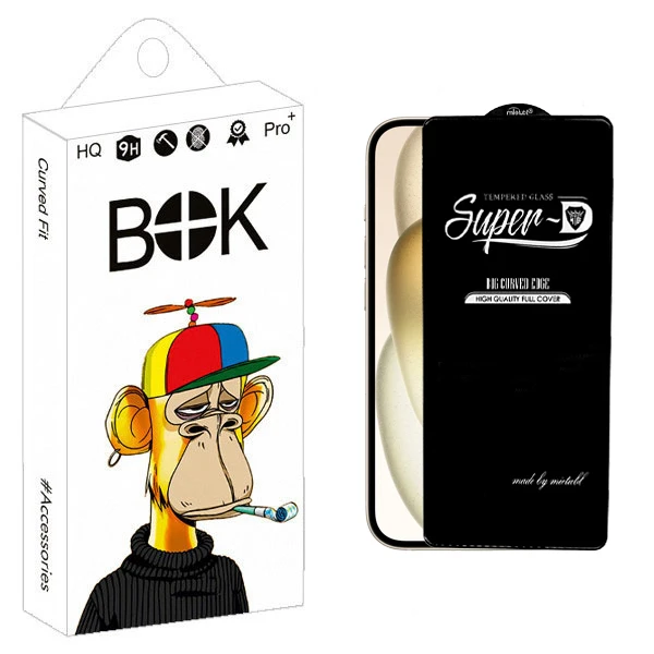 محافظ صفحه نمایش بوک مدل SuperD Pro مناسب برای گوشی موبایل اپل iPhone 15 / 16