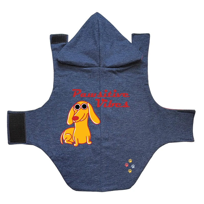 لباس سگ و گربه مدل هانا 2 طرح چاپ دار سگ خوشحال 9 سایز L