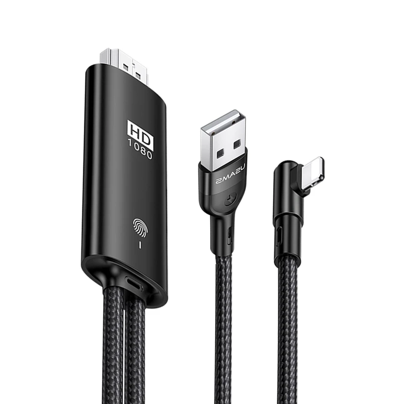 کابل تبدیل USB به لایتنینگ / HDMI یوسمز مدل US-SJ442 طول 2 متر