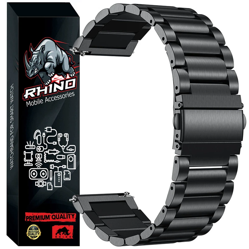 بند راینو مدل 3Bead مناسب برای ساعت هوشمند امیزفیت GTR 3 / GTR 3 Pro / GTR 4