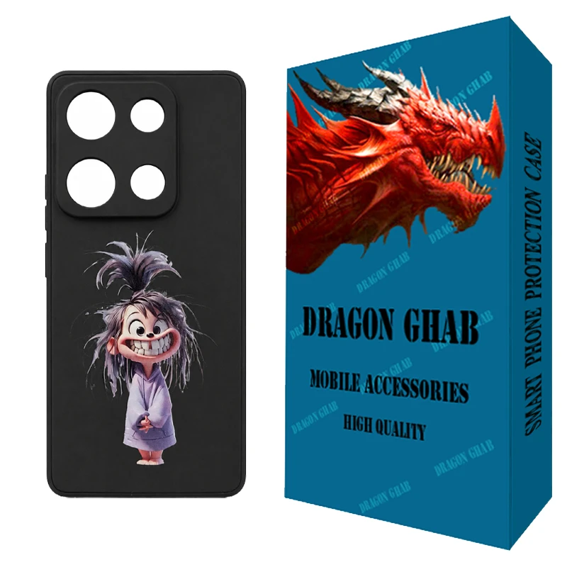 کاور دراگون قاب مدل CHPD کد 002 - B مناسب برای گوشی موبایل شیائومی Redmi Note 13 Pro 4G
