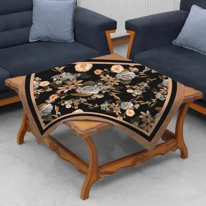 رومیزی ریحانلوکس مدل گلدار کد RH117 سایز 97x97 سانتی‌متر