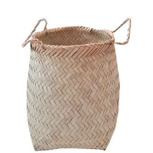 سبد حصیری مدل استوانه ای کد 25-35